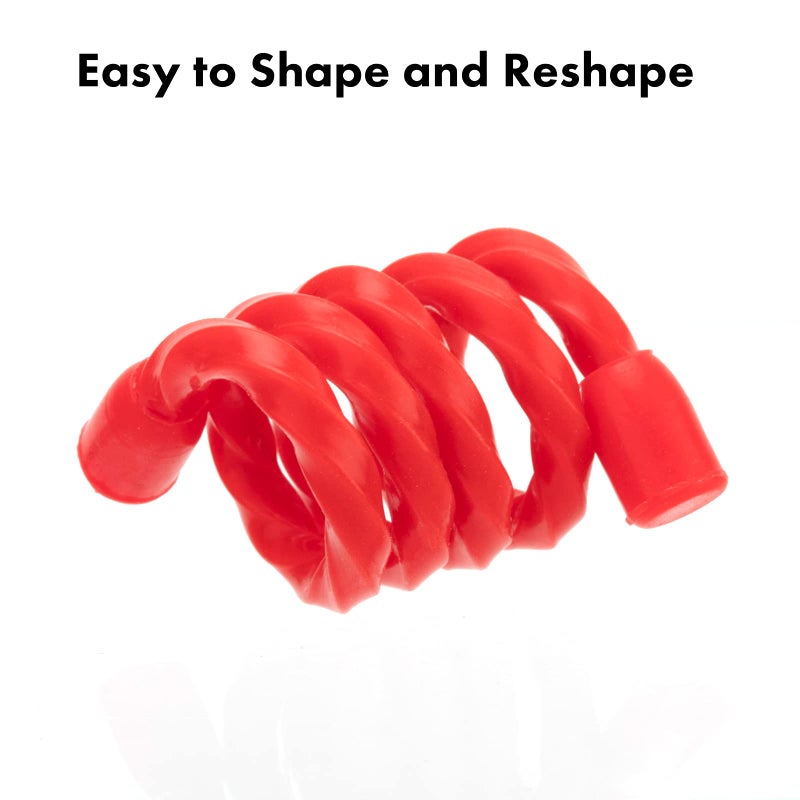 Gesipor 20 Pcs Silicone Cable Ties - Reusable Rubber Twist Ties Bendable Cable Ties For Bundling And Holding, All Purpose Cord Tie For Indoor And Outdoor (4""+6""+12""+18""+24"") - Image 3
